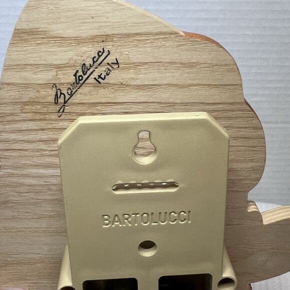 Bartolucci Italy Hanging Pinocchio Clock Wooden Pendulum Battery Tested Works - Picture 6 of 7